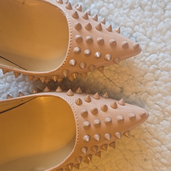 Jiu Du Studded Nude High Heels - Picture 5 of 13